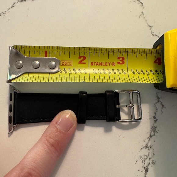 HERMES Apple Watch Double Tour Bleu Indigo leather band 38, 40, 41 mm - Picture 8 of 9